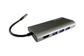 Docking station - LC Power LC-HUB-C-MULTI-5 - Docking station - USB-C - HDMI - GigE - LC-HUB-C-MULTI-5
