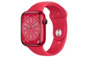 Smartwatch, Sporthorloge en Activity Tracker - Apple Watch Series 8 GPS 45mm (PRODUCT)RED Aluminium Case with (PRODUCT)RED Sport Band *DEMO* - MNP43DH/A