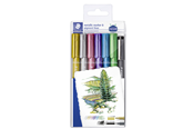 Conferentie & Presentatie - Staedtler Metallic pen 6 pcs & 1pigment liner - 8323-SWP6P