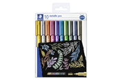 Schrijf- en tekengerei - Staedtler Marker metallic pen 10 pcs in a set - 8323 TB10