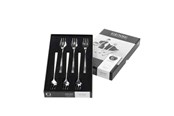 Tafeldekking - Gense Cake fork Fuga 15.5 cm 6 pcs Matt/White Staal - 20669