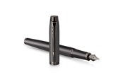 Schrijf- en tekengerei - Parker IM Monochrome Fountain Pen | Gun Metal Finish and Trims | Fine Nib | Blue Ink | Gift Box - 2172958
