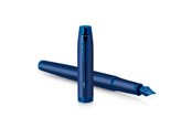 Schrijf- en tekengerei - Parker IM Monochrome Fountain Pen | Blue Finish and Trims | Medium Nib | Blue Ink | Gift Box - 2172964