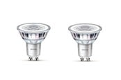 Armaturen & Lampen - Philips LED spot Classic 3.5W/840 (35W) 36° 2-pack GU10 - 929001218092