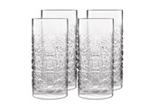 Tafeldekking - Luigi Bormioli Ølglas/longdrinkglas Mixology textures 48 cl 4 stk - 17366
