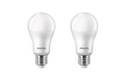 Armaturen & Lampen - Philips LED spot Standard 13W/827 (100W) Frosted 2-pack E27 - 929002306872