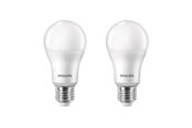 Armaturen & Lampen - Philips LED spot Standard 13W/840 (100W) frosted 2-pack E27 - 929002306992