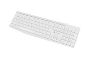 Toetsenbord - Natec Nautilus - keyboard - QWERTY - US - white - Toetsenbord - Engels (US international) - Wit - NKL-1951