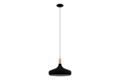 Lampen - EGLO SABINAR pendant E27 Ø400, Zwart - 900163