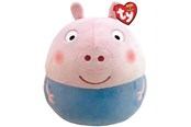 Pop, teddybeer en materiaal - Ty SquishaBoo George Pig 35 cm - 0008421392162