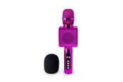 Microfoon - BigBen Interactive Party Karaoke Microphone with LED + Bluetooth - Pink - PARTYBTMIC2PK