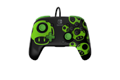 Gaming accessoires - PDP Rematch Bekabeld Controller - 1Up Glow In The Dark - Wired Controller - Nintendo Switch - 500-134-GID