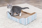 Katten - Trixie Krabbed van karton met kattenkruid in houtlook - TX48013