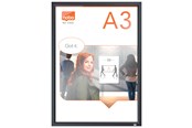 Conferentie & Presentatie - Nobo Impression Pro A3 Poster Clicklijst met grijs frame - 1915581