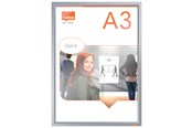 Conferentie & Presentatie - Nobo Impression Pro A3 Poster Clicklijst met geanodiseerde Frame - 1915577