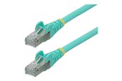 Netwerk - kabel - StarTech.com 1m CAT6a Ethernet Cable - 1 m - aqua - Blauw - 1m - NLAQ-1M-CAT6A-PATCH