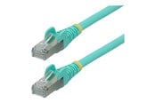 Netwerk - kabel - StarTech.com 2m CAT6a Ethernet Cable - 2 m - aqua - Blauw - 2m - NLAQ-2M-CAT6A-PATCH