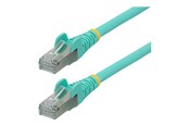 Netwerk - kabel - StarTech.com 3m CAT6a Ethernet Cable - patch cable - 3 m - aqua - Blauw - 3m - NLAQ-3M-CAT6A-PATCH