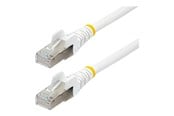Netwerk - kabel - StarTech.com 5m CAT6a Ethernet Cable - Wit - Low Smoke Zero Halogen (LSZH) - Wit - 5m - NLWH-5M-CAT6A-PATCH