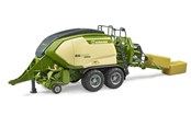 Speelgoedauto - Bruder Krone Big Pack 1290 HDP VC met 2 vierkante balen hooi - BR2033