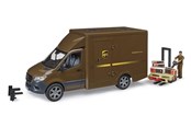 Speelgoedauto - Bruder MB Sprinter UPS met chauffeur en accessoires - BR2678