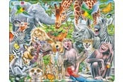 Puzzels - Larsen Puzzles Happy African Animals (Maxi) - LA-CZ3