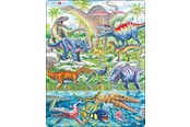 Puzzels - Larsen Puzzles Dinosaurs that fly run and dive - LA-FH49
