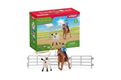 Schleich - Schleich Boerderij World Cowgirl Team Roping Fun - 42577