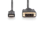 Beelscherm- en tv-kabel - DIGITUS ASSMANN AV / multimedia paneel cable - HDMI / DVI - 2 m - AK-330300-020-S