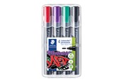 Schrijf- en tekengerei - Staedtler Marker Lumocolor permanent 4 stuks doos - 352 WP4-1