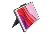 Toetsenbord - Logitech Combo Touch for iPad 10.9" (10th gen) - Oxford Grey - UK - Keyboard and folio case - Engels (VK) - Grijs - 920-011441