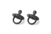 Babyspullen - Filibabba Silicone pacifier 2-pack - Stone grey - FI-01671