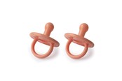 Babyspullen - Filibabba Silicone pacifier 2-pack - Koraal - FI-01667