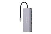 Docking station - Canyon DS-12 13-in-1 USB-C hub 4K, Donkergrijs - CNS-TDS12