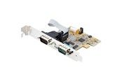 Netwerk-adapter (netwerkkaart, printserver, enz.) - StarTech.com 21050-PC-SERIAL-CARD 2-Port PCI Express Serial Card Dual Port PCIe to RS232 (DB9) Serial Card 16C1050 UART - 21050-PC-SERIAL-CARD