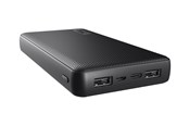 Powerbank - Trust Primo Power bank - Li-pol - 2 x USB USB-C - 15 Watt Powerbank - Zwart - 20000 mAh - 24676