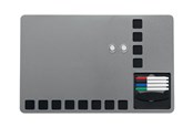 Conferentie & Presentatie - Nobo Quartet combo board - 610 x 390 mm - Zwart Zilver - 1903812