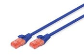 Netwerk - kabel - DIGITUS CAT 6 U-UTP Patch Cord - 3m - Blauw - 3m - DK-1612-030/B