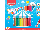 Schrijf- en tekengerei - Maped Color'Peps My first Jumbo Colour pencils x24 - 834013