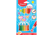 Schrijf- en tekengerei - Maped Color'Peps My first Jumbo Kleurpotloden x12 - 834010