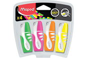 Schrijf- en tekengerei - Maped Fluo'Peps Pocket Zachte Markeerstiften x4 - 742777