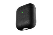 Headphones/Headsets - KeyBudz PodSkinz Artisan Series Leren Hoesje - Handgemaakt leren hoesje voor je Airpods - AP_S3_BLK