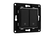 Smart Home - Shelly Wall Schakelaar 2 Zwart - WS2 black