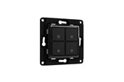 Smart Home - Shelly Wall Schakelaar 4 - Zwart - WS4 black