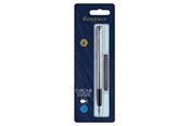 Schrijf- en tekengerei - Waterman Allure Fountain Pen | Stainless Steel | Fine Nib | Blue Ink - S0174956