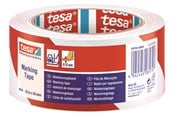 Tape & Lijm - tesa Floor Marking Tape 33m x 50m Red-White - 60760-00088-15