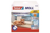 Tape & Lijm - tesa moll Premium Flexibele Siliconen Afdichtingstape 6m x 9mm x 7mm Transparant - 05417-00200-02