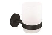 Badkamer accessoires - tesa Moon Black tumbler holder self-adhesive - 40566-00000-00