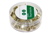 Bureau-accessoires - b.n.t/office Thumbtacks - 8 mm head diameter - Goud - pack of 100 - 746500