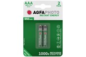 Batterijen & batterijgrepen - Agfa Photo Direct Energy Batterij - 2 x AAA - NiMH - 70129